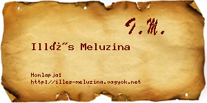 Illés Meluzina névjegykártya